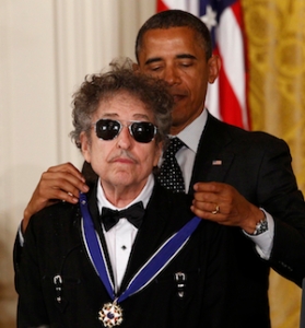 Bob Dylan, like a true artist, is unimpressed by presidents and prizes.